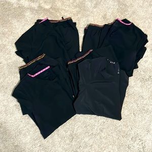 HEART SOUL SCRUB SET- LOT OF 4 TOPS AND 4 PANTS XL